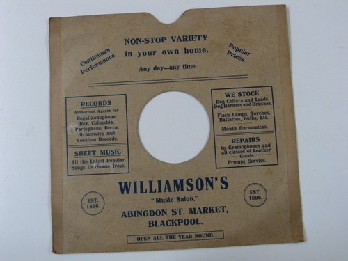Rpm inch card - rpm, 10"