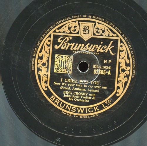 Bing crosby cried for - crosby,