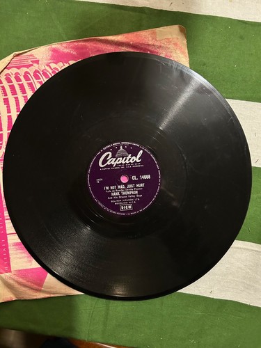 Hank thompson 78rpm - hank,