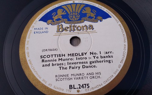 Ronnie munro 78rpm single - munro,