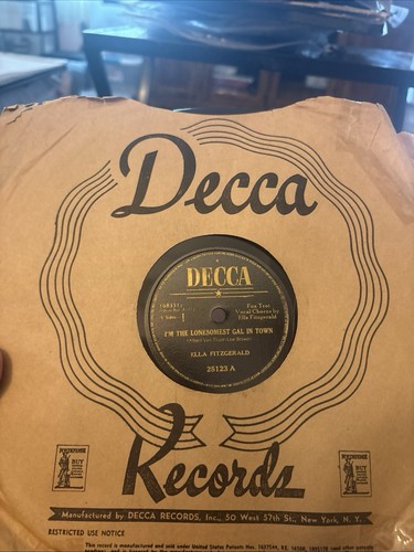 Ella fitzgerald 78rpm single - ella,
