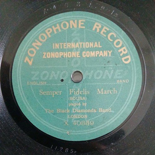 Zonophone 78rpm record black - zonophone,